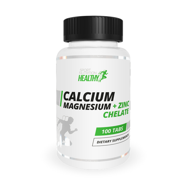 Healthy® Calcium Magnezium + Zinc Chelate 100 Tabs